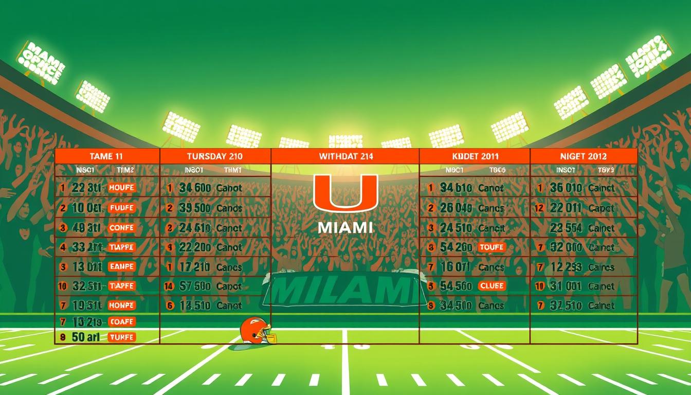 Miami Hurricanes Football Tv Schedule 2027