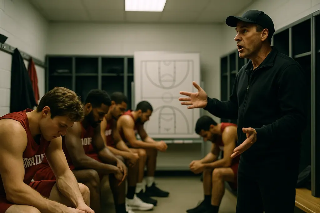 Booker Coaching Change scene with high school players preparing at a Florida practice field