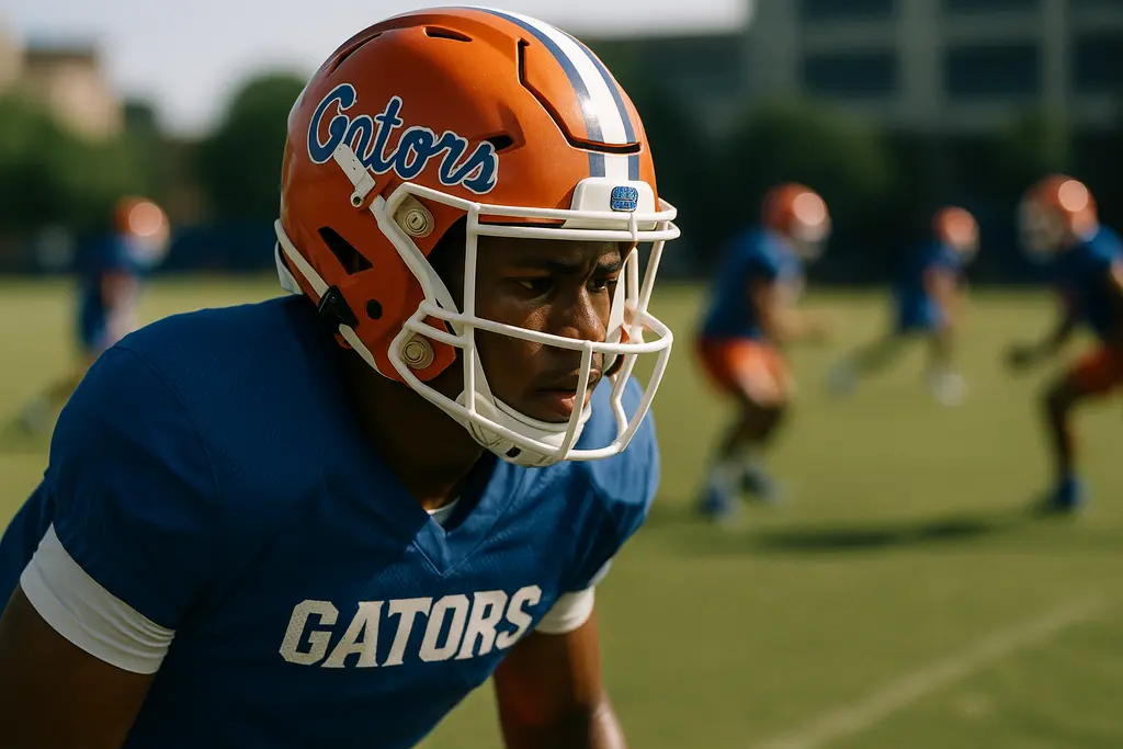 Gators Key Players working through a Florida practice period in Gainesville