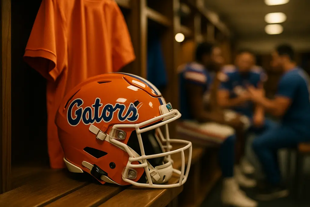 Gators Transfer Additions working through offensive drills at Florida practice