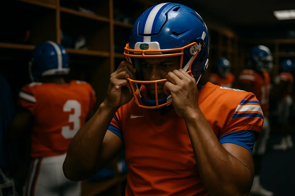 Gators Transfer Additions running offensive drills during Florida football practice