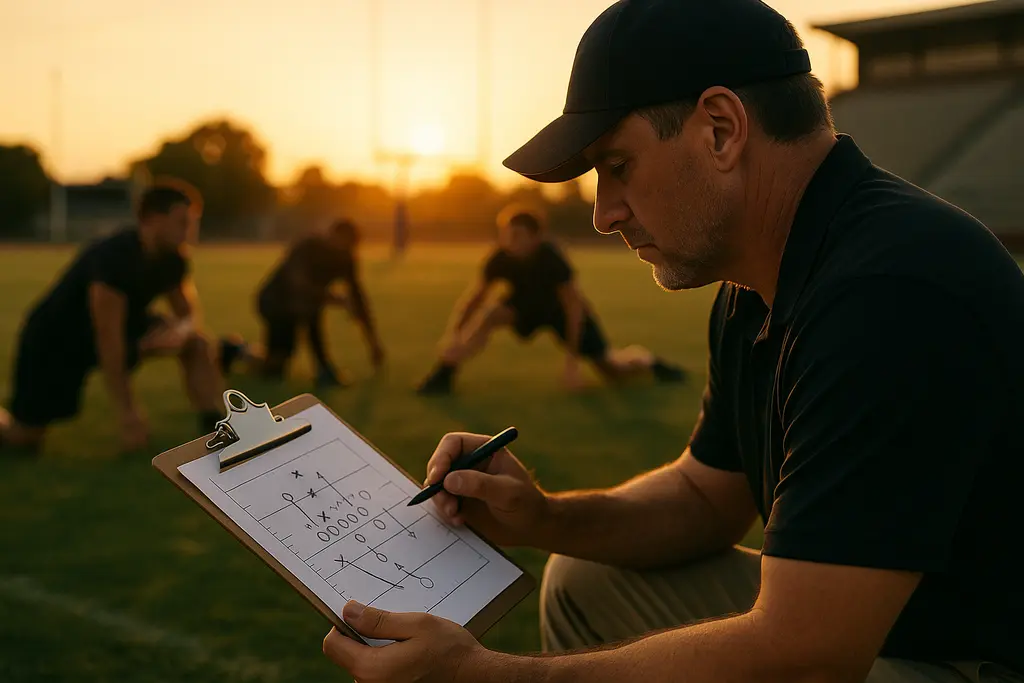 Vero Beach schedule planning scene with players warming up before a Friday night game