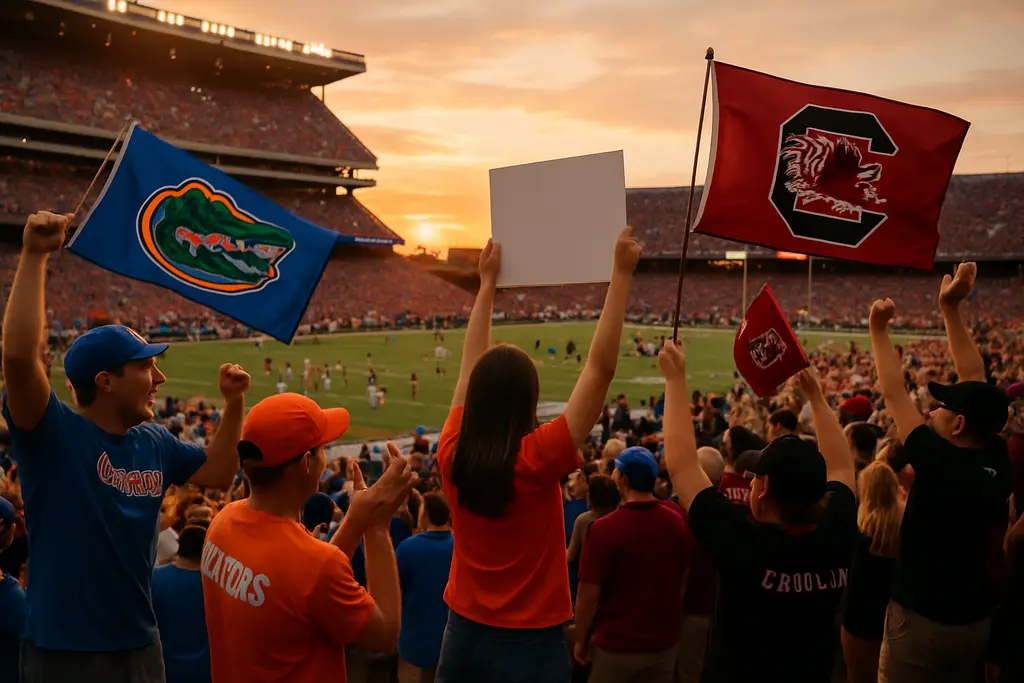 Gators South Carolina pregame scene at Ben Hill Griffin Stadium before kickoff